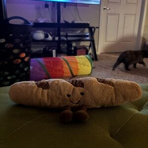 Jellycat Beige Brown Croissant Plush Toy